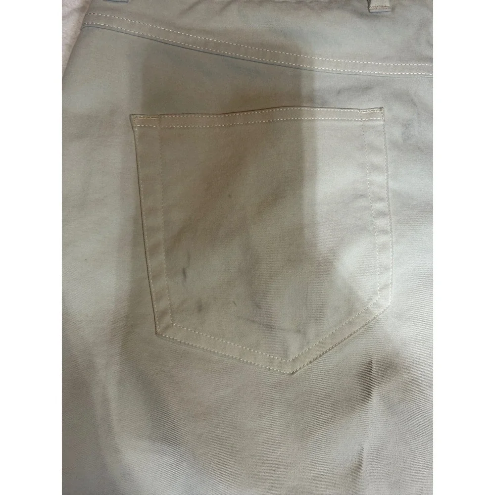 Peter Millar Mens 5-Pocket Performance Pants Light Khaki Stone 35x27